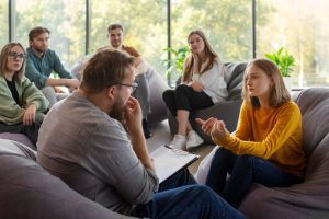 Person fühlt sich einsam trotz sozialer Umgebung